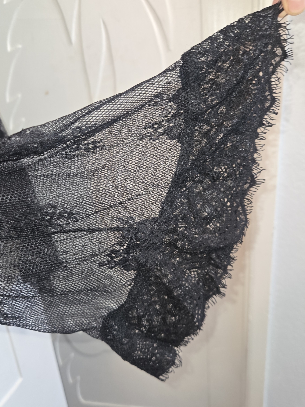 Forever 21 Black Lace Floral Sheer Blouse - Picture 5 of 11